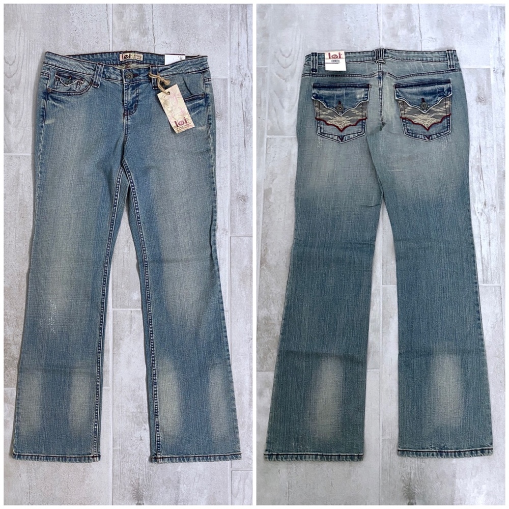 LEI Blue Ultra Low Rise Jeans
